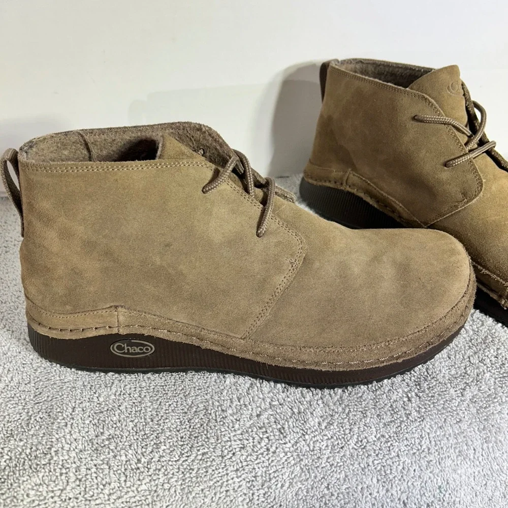 Chaco Paonia Chukka Boots Mens 9 Teak Brown Suede JCH108501 Desert Boots